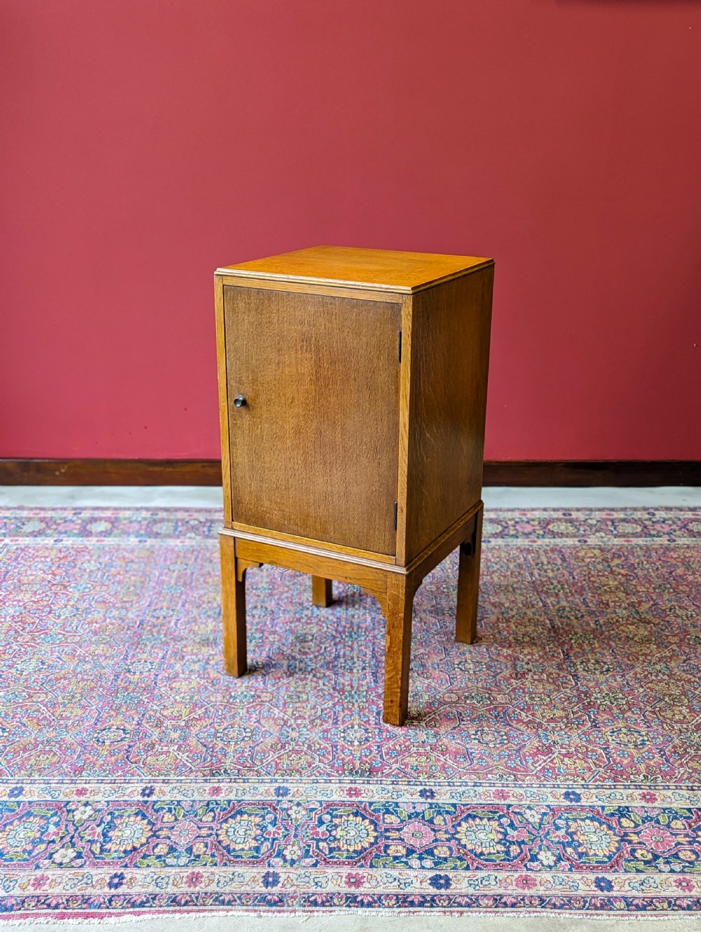 Antique 1920’s Light Oak Bedside Cupboard