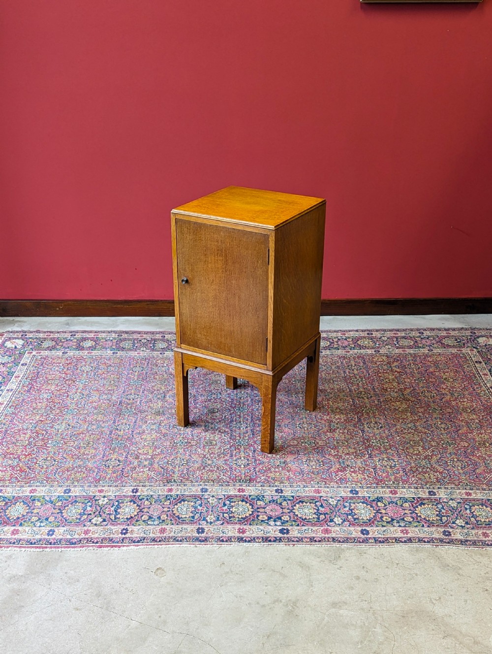 Antique 1920’s Light Oak Bedside Cupboard View III