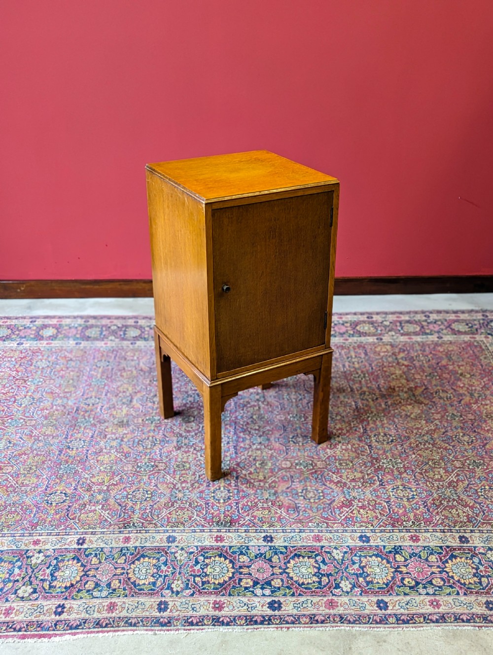 Antique 1920’s Light Oak Bedside Cupboard View IV