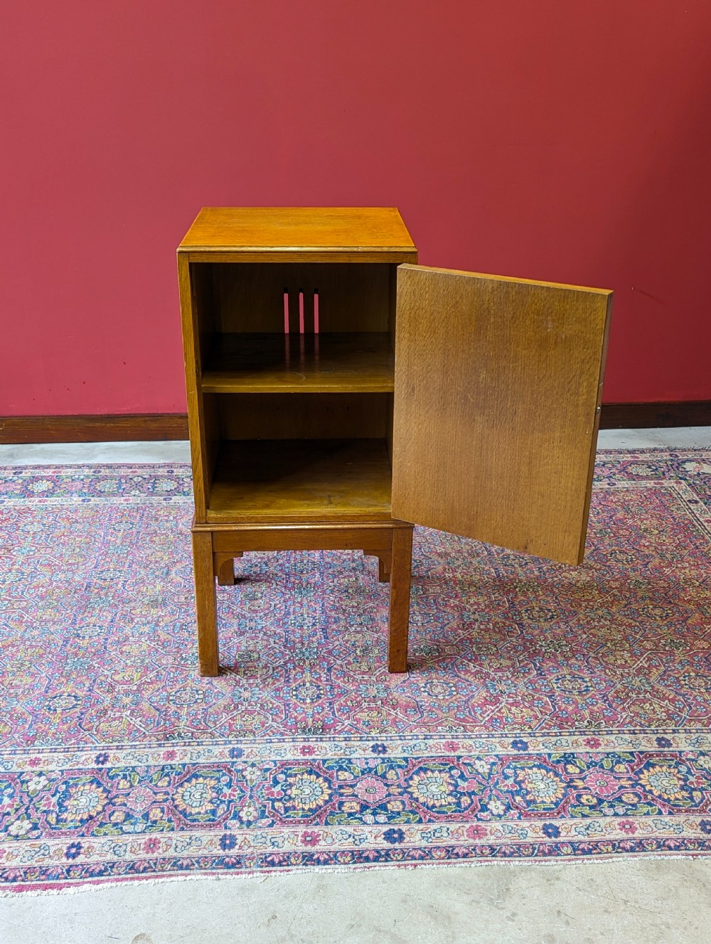Antique 1920’s Light Oak Bedside Cupboard View VI
