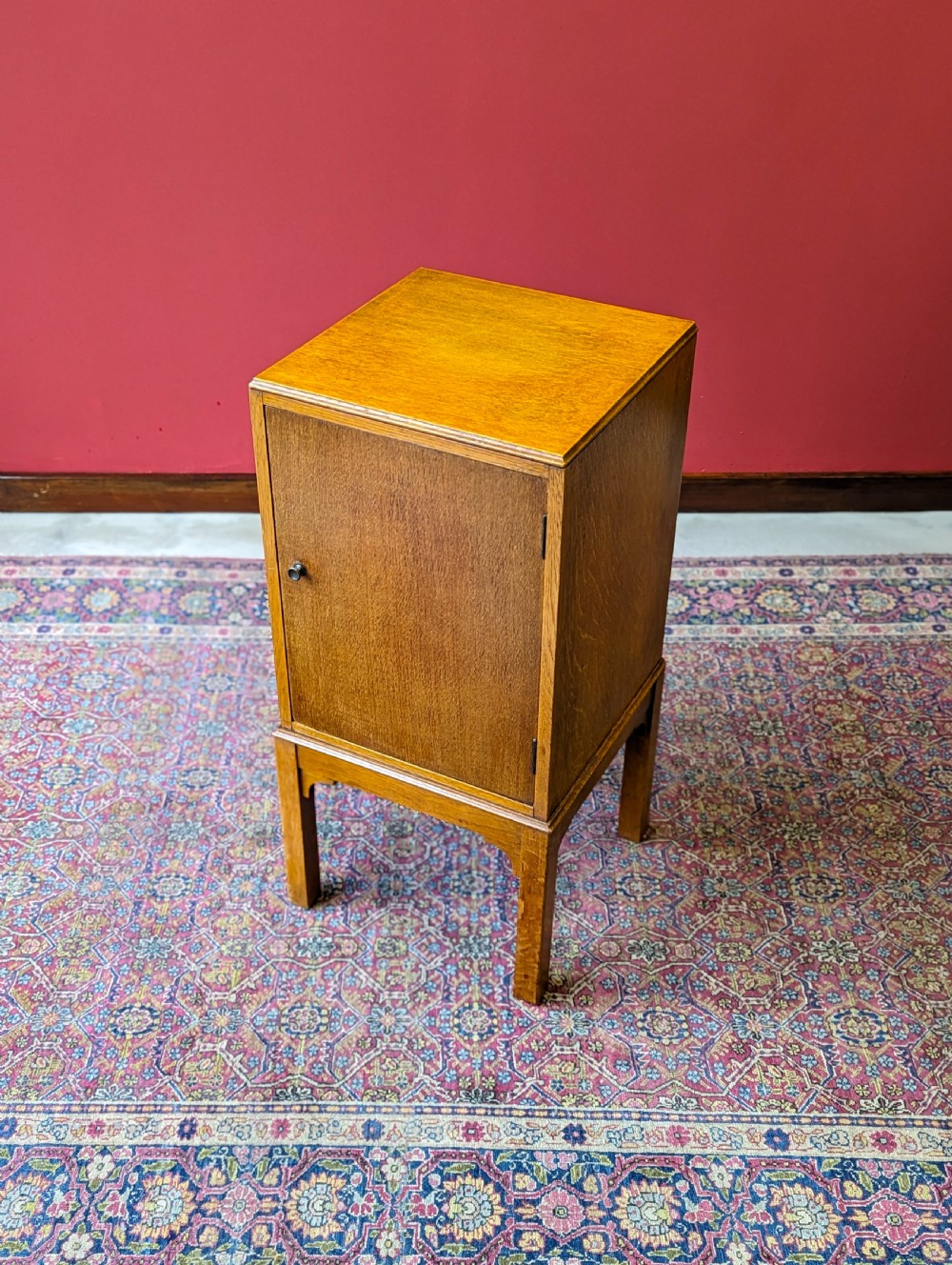 Antique 1920’s Light Oak Bedside Cupboard View X