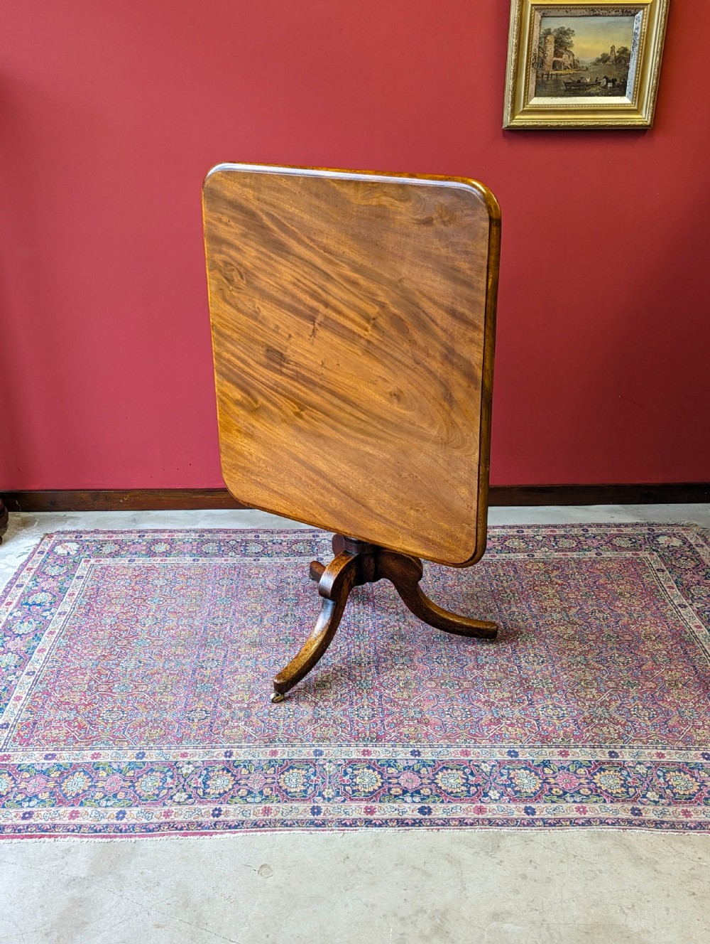 Antique 19th Century Mahogany Tilt Top Breakfast Table View II