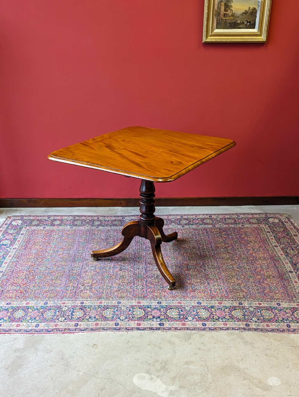 Antique 19th Century Mahogany Tilt Top Breakfast Table View III