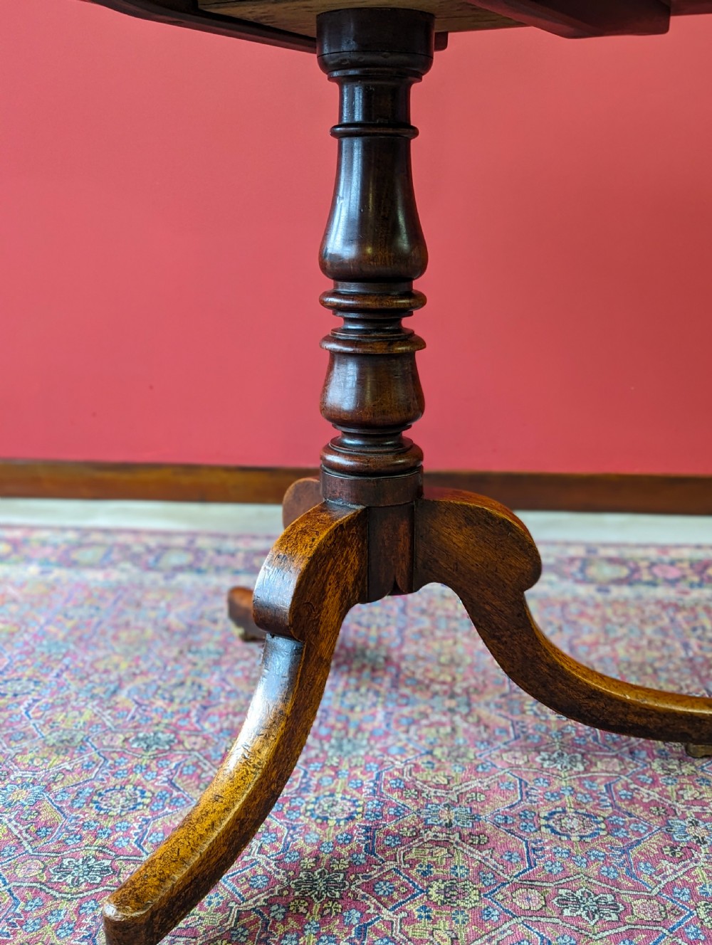 Antique 19th Century Mahogany Tilt Top Breakfast Table View IV