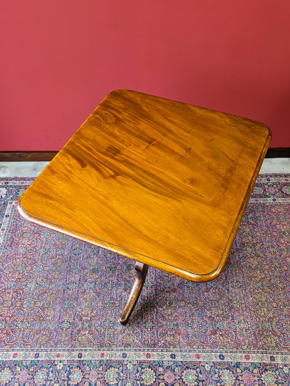 Antique 19th Century Mahogany Tilt Top Breakfast Table View V