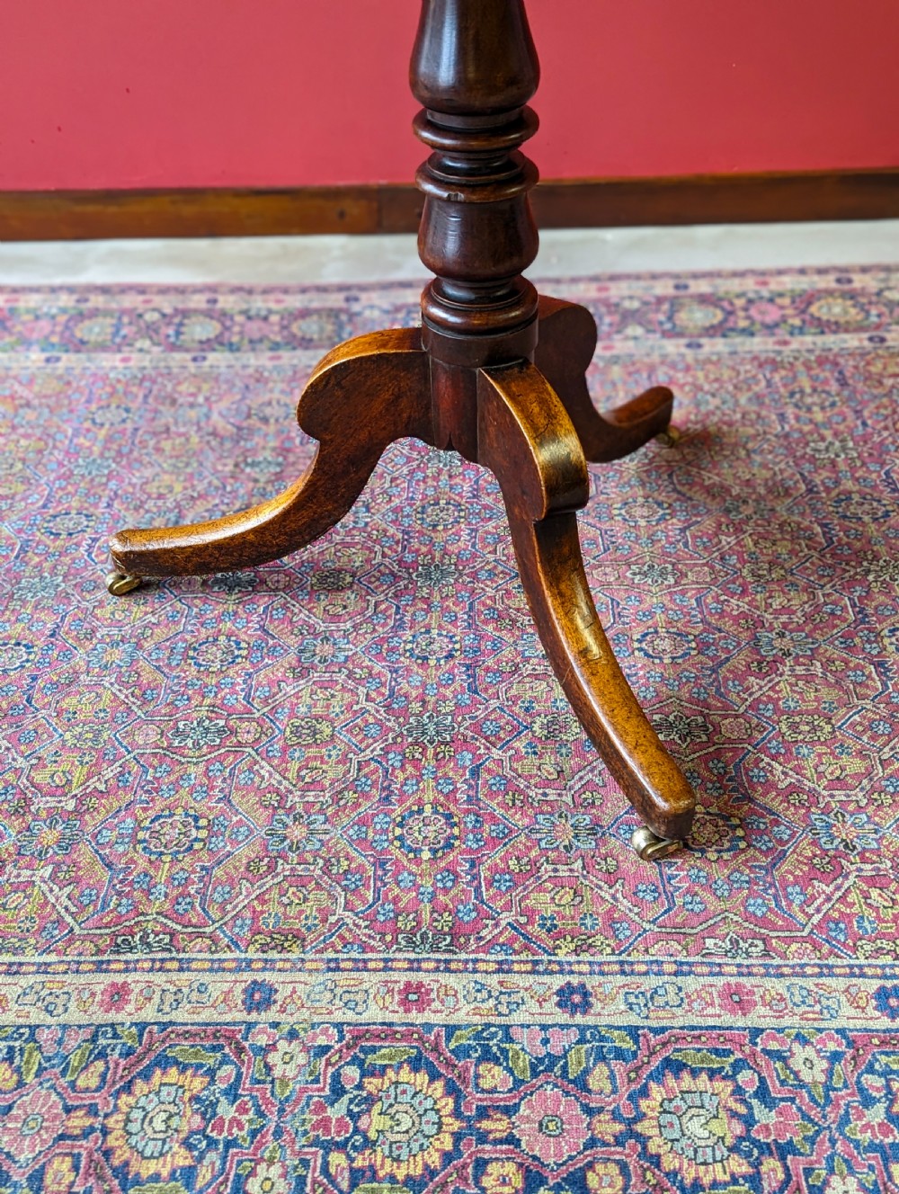 Antique 19th Century Mahogany Tilt Top Breakfast Table View VII