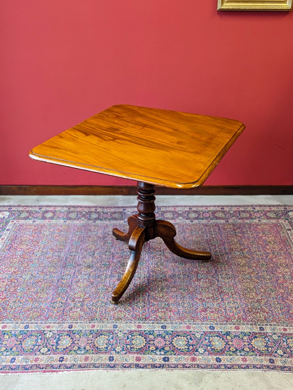 Antique 19th Century Mahogany Tilt Top Breakfast Table View IX