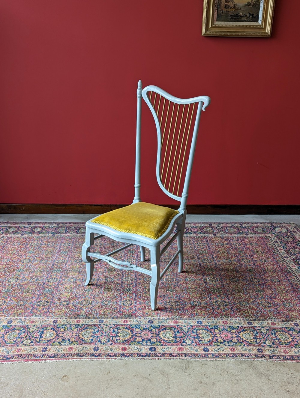 Antique Early 20th Century Harpist’s Chair