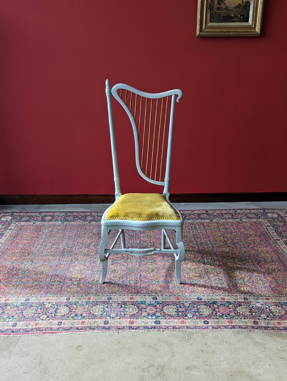 Antique Early 20th Century Harpist’s Chair View II