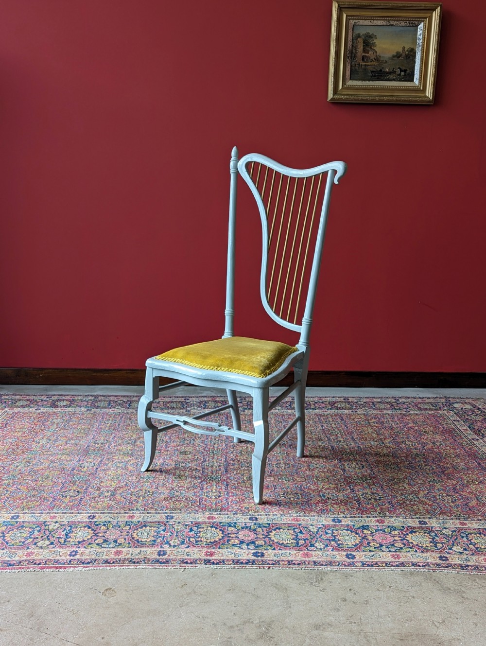 Antique Early 20th Century Harpist’s Chair View V