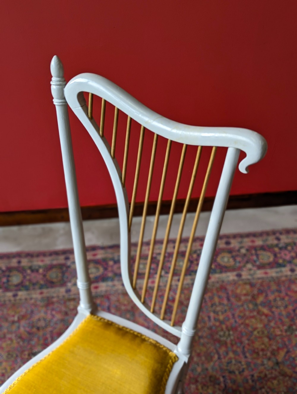 Antique Early 20th Century Harpist’s Chair View VII
