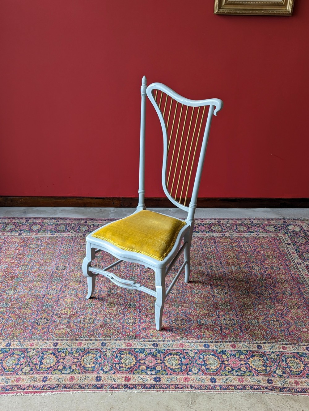 Antique Early 20th Century Harpist’s Chair View X