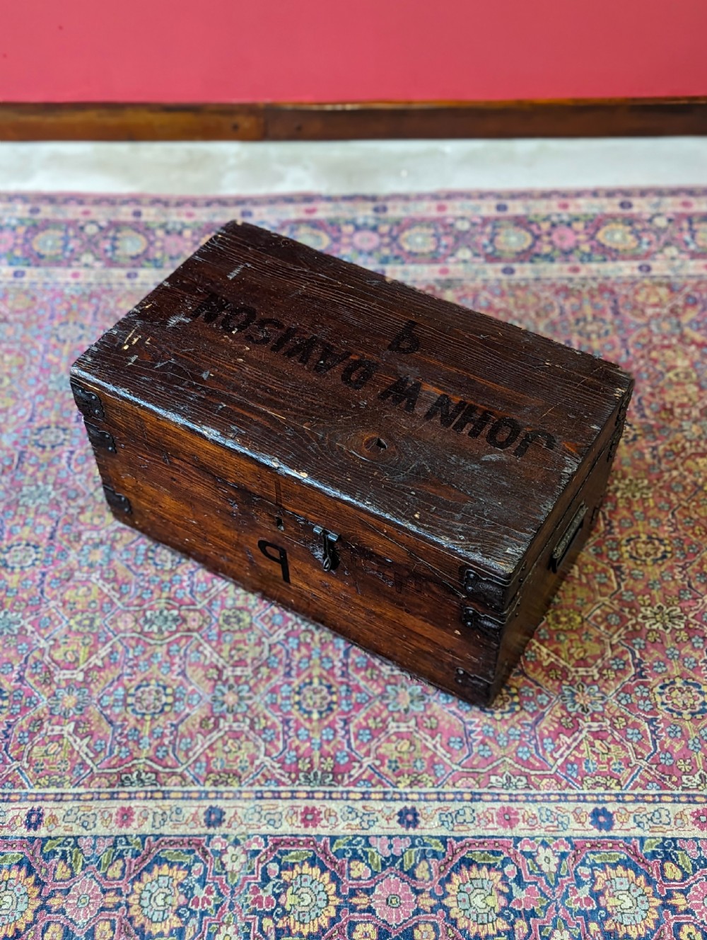 Antique Early 20th Century Pine Military Chest View VI