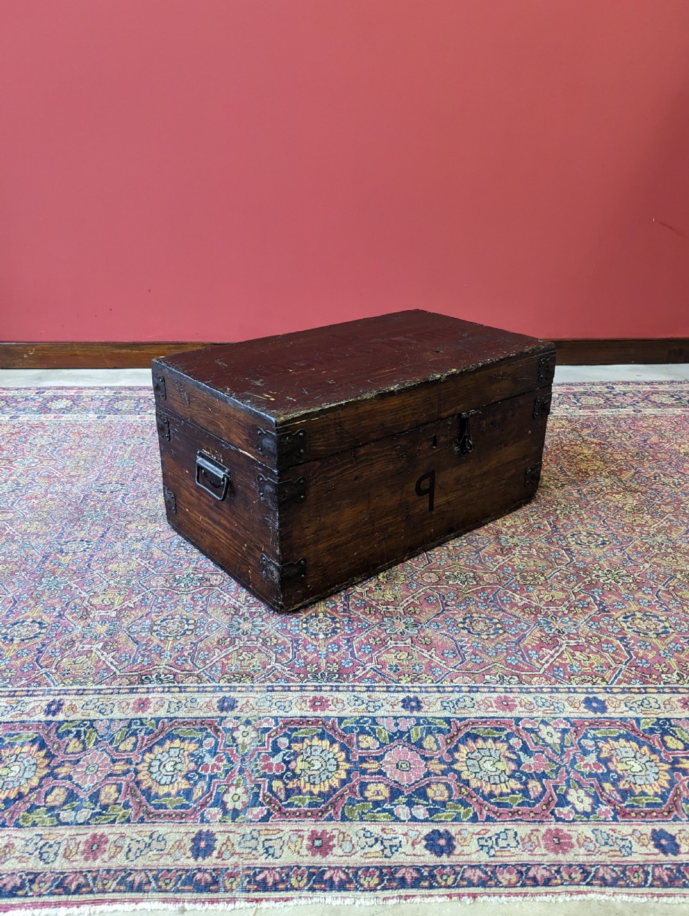 Antique Early 20th Century Pine Military Chest View VII