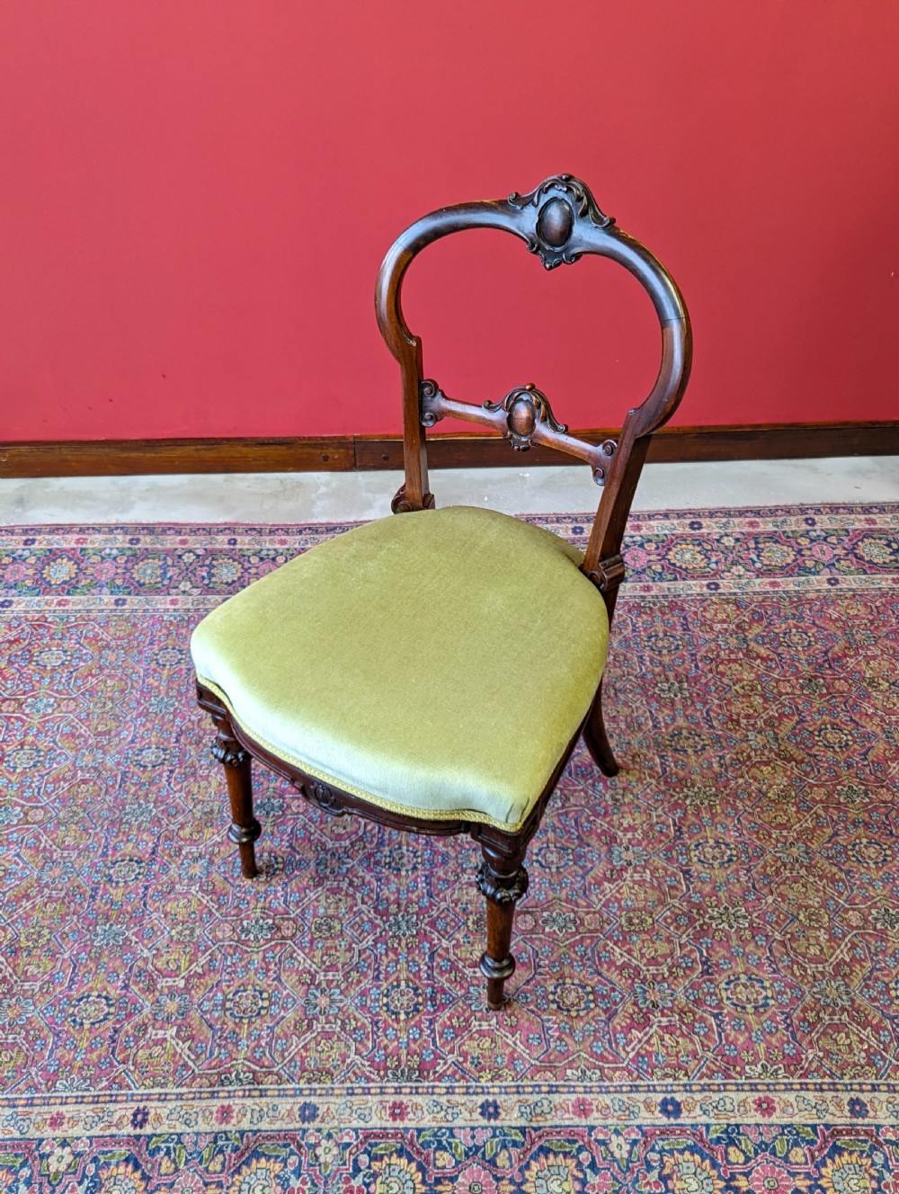 Set of Six Antique Victorian Rosewood Dining Chairs View III