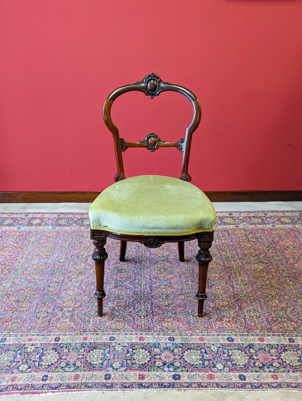 Set of Six Antique Victorian Rosewood Dining Chairs View VIII