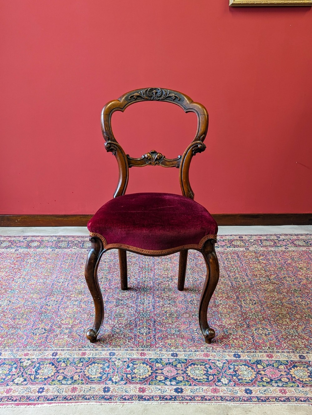 Set of Four Antique Victorian Mahogany Dining Chairs View VIII