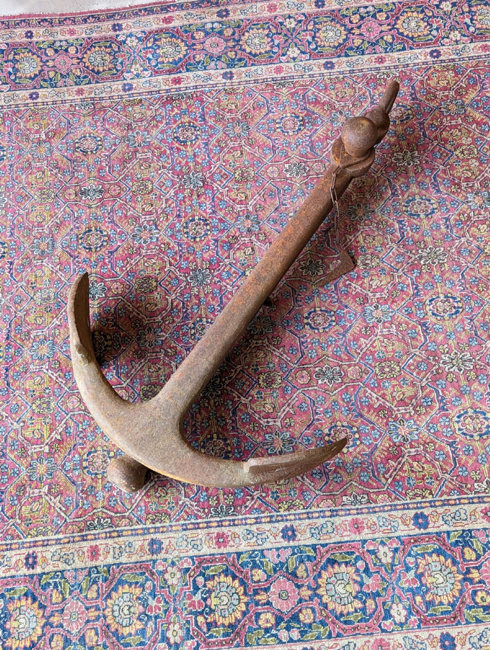 Antique Victorian Cast Iron Ships Anchor View VIII