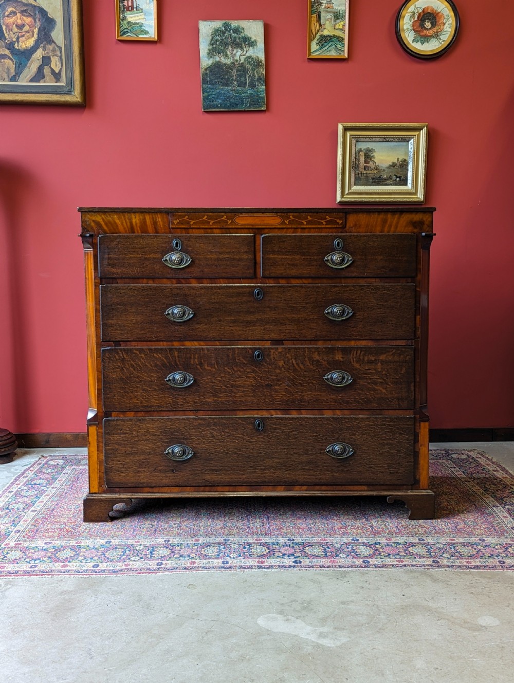 Antique Victorian Mahogany Chest of Drawers View II