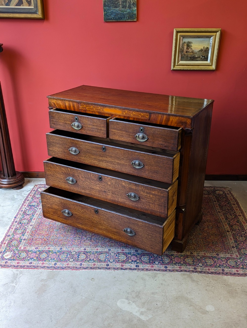 Antique Victorian Mahogany Chest of Drawers View IV