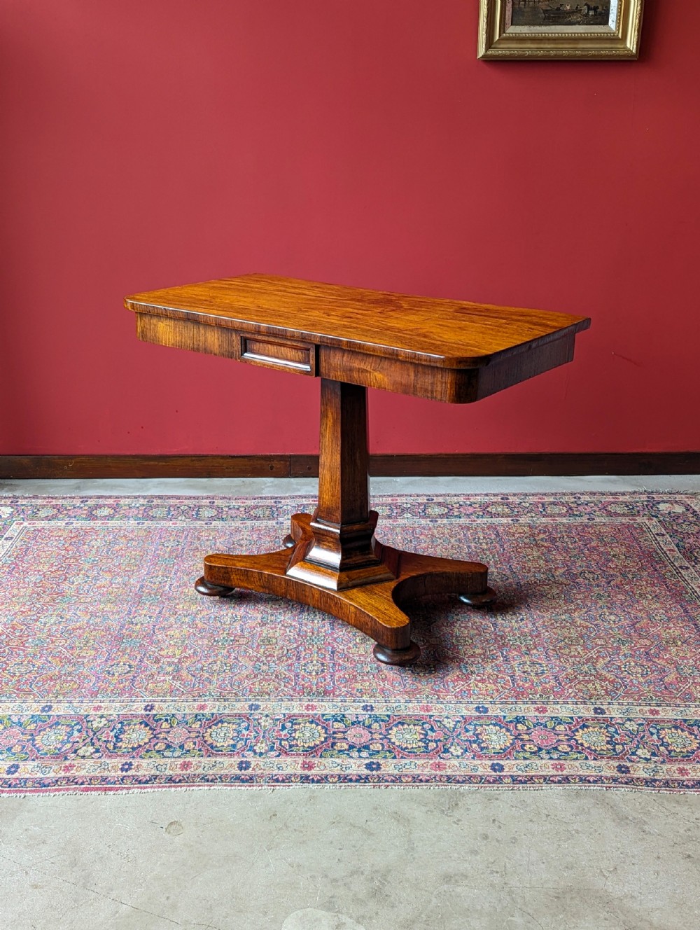 Antique 19th Century Rosewood Console Table View V