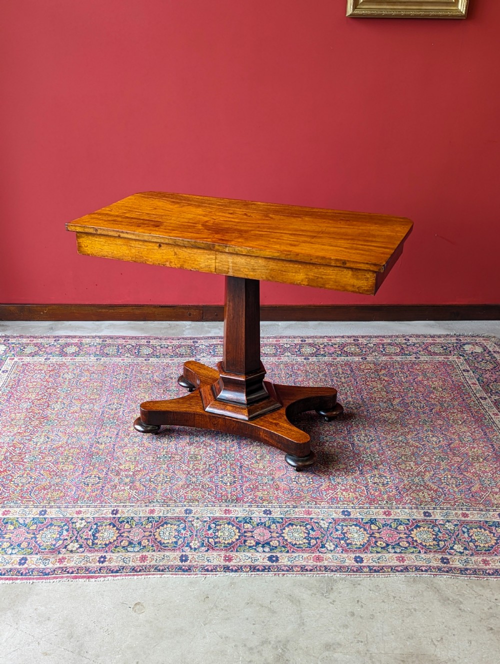 Antique 19th Century Rosewood Console Table View VII