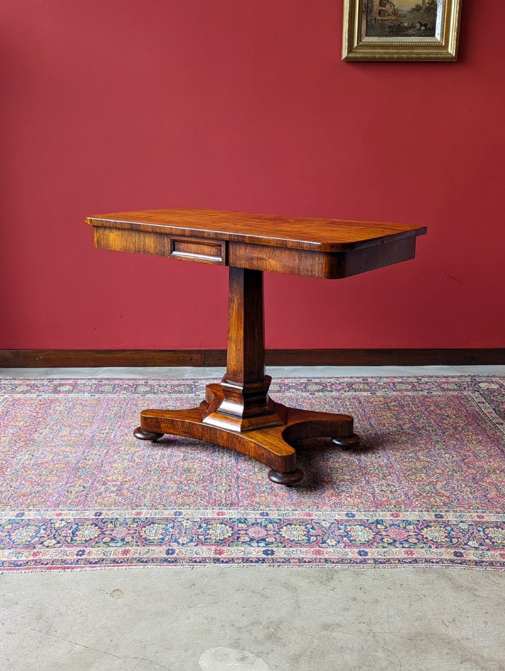 Antique 19th Century Rosewood Console Table View IX