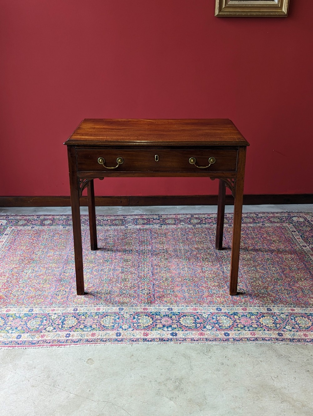 Antique Georgian Mahogany Side Table View II
