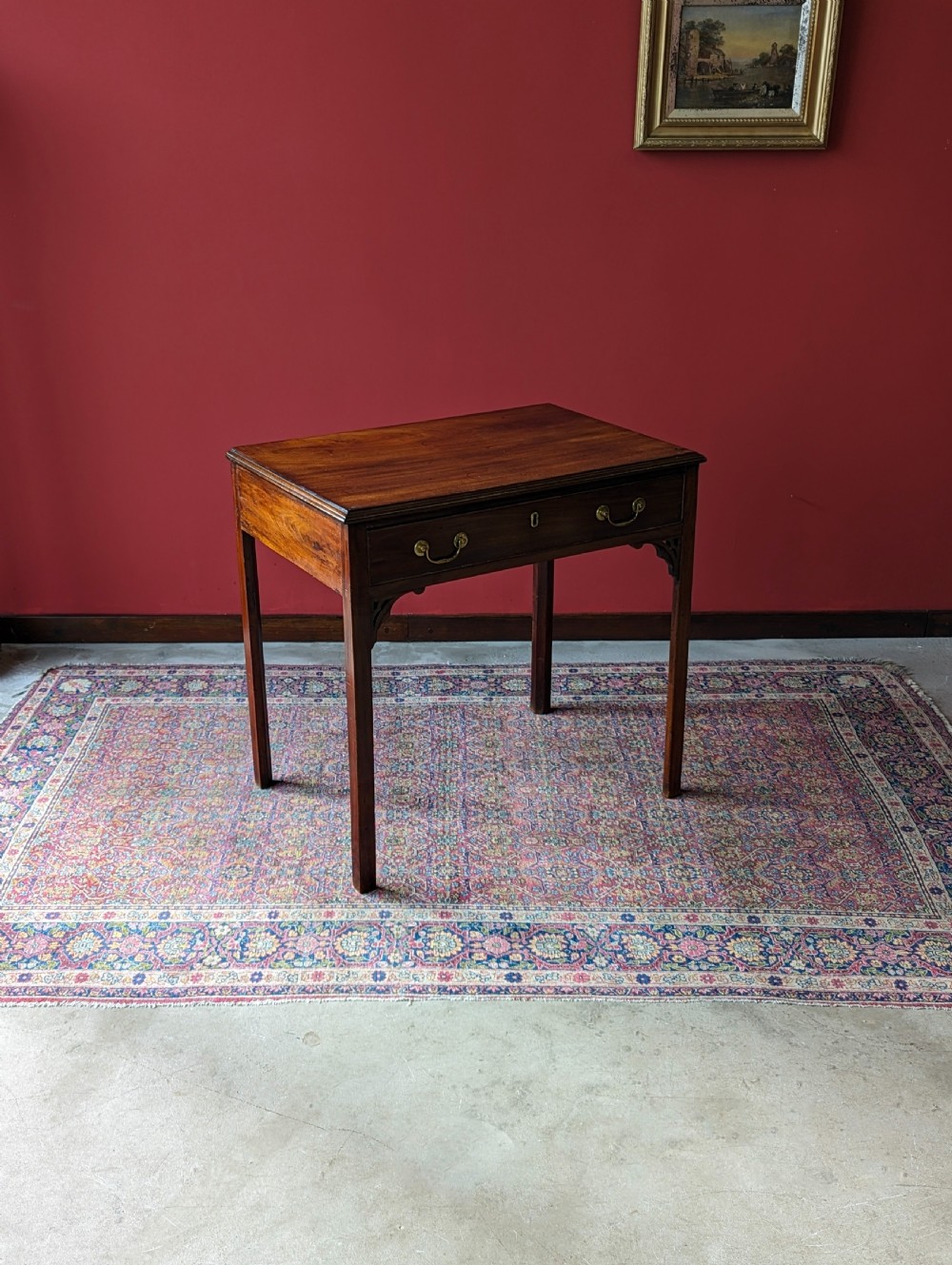Antique Georgian Mahogany Side Table View III