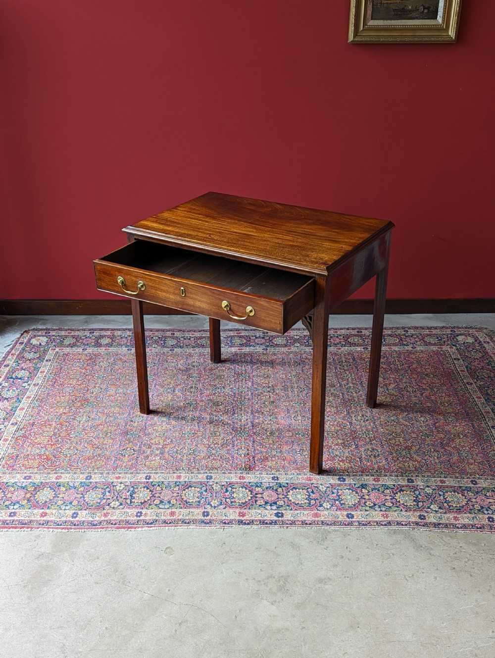 Antique Georgian Mahogany Side Table View IV