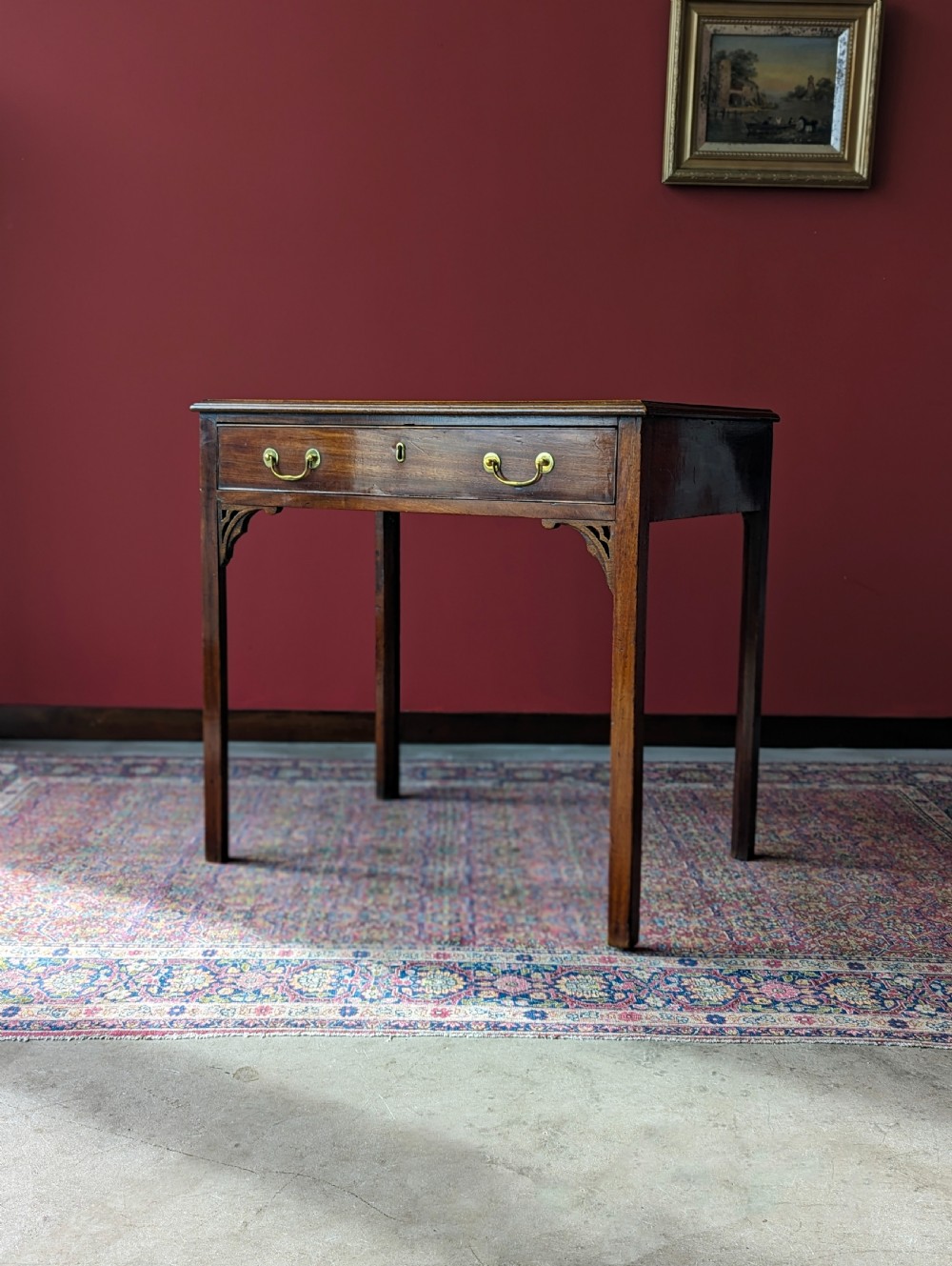 Antique Georgian Mahogany Side Table View V