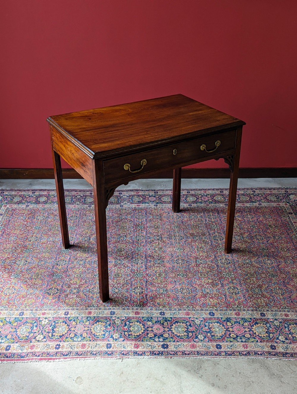 Antique Georgian Mahogany Side Table View VIII