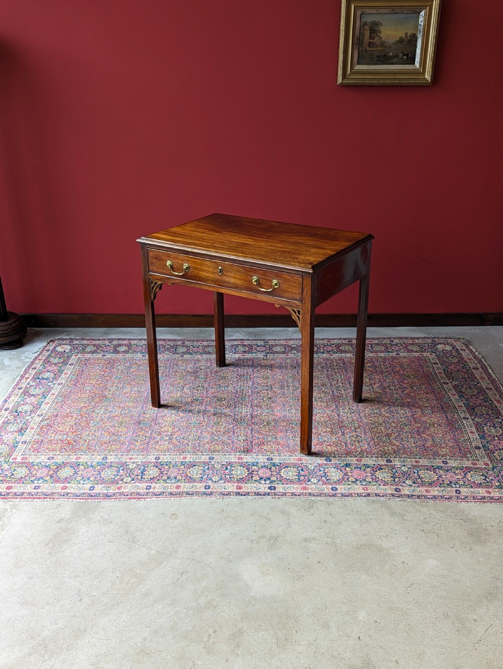 Antique Georgian Mahogany Side Table View IX