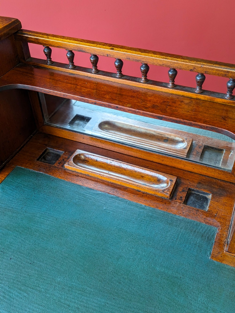 Antique Edwardian Mahogany Ladies Desk / Writing Table View IV