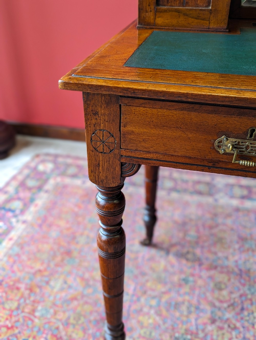 Antique Edwardian Mahogany Ladies Desk / Writing Table View VI