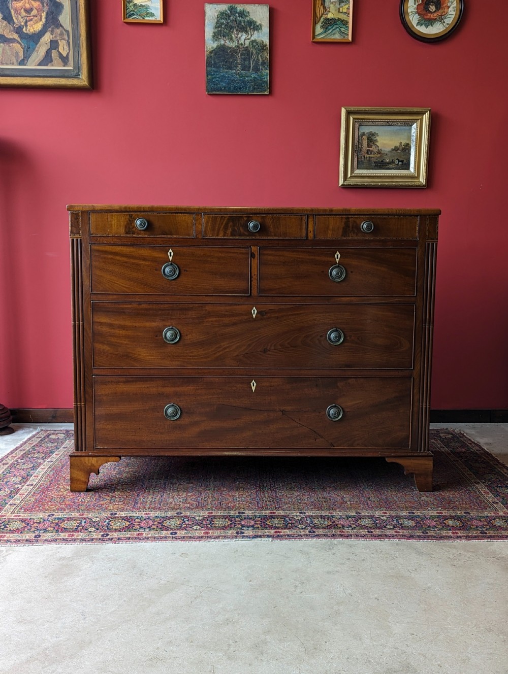 Antique Victorian Mahogany Chest of Drawers View II