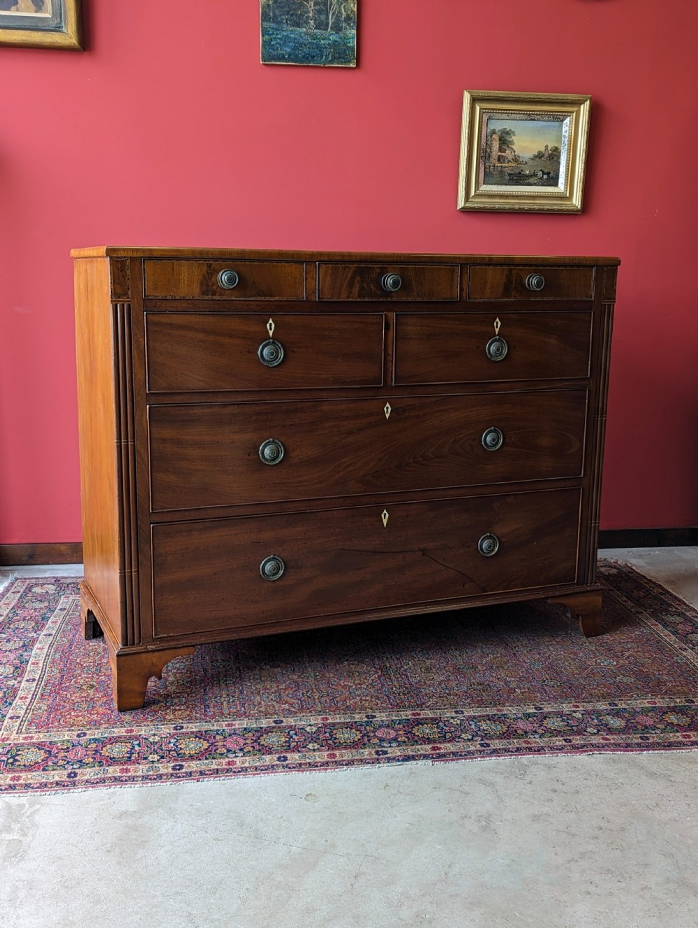 Antique Victorian Mahogany Chest of Drawers View III
