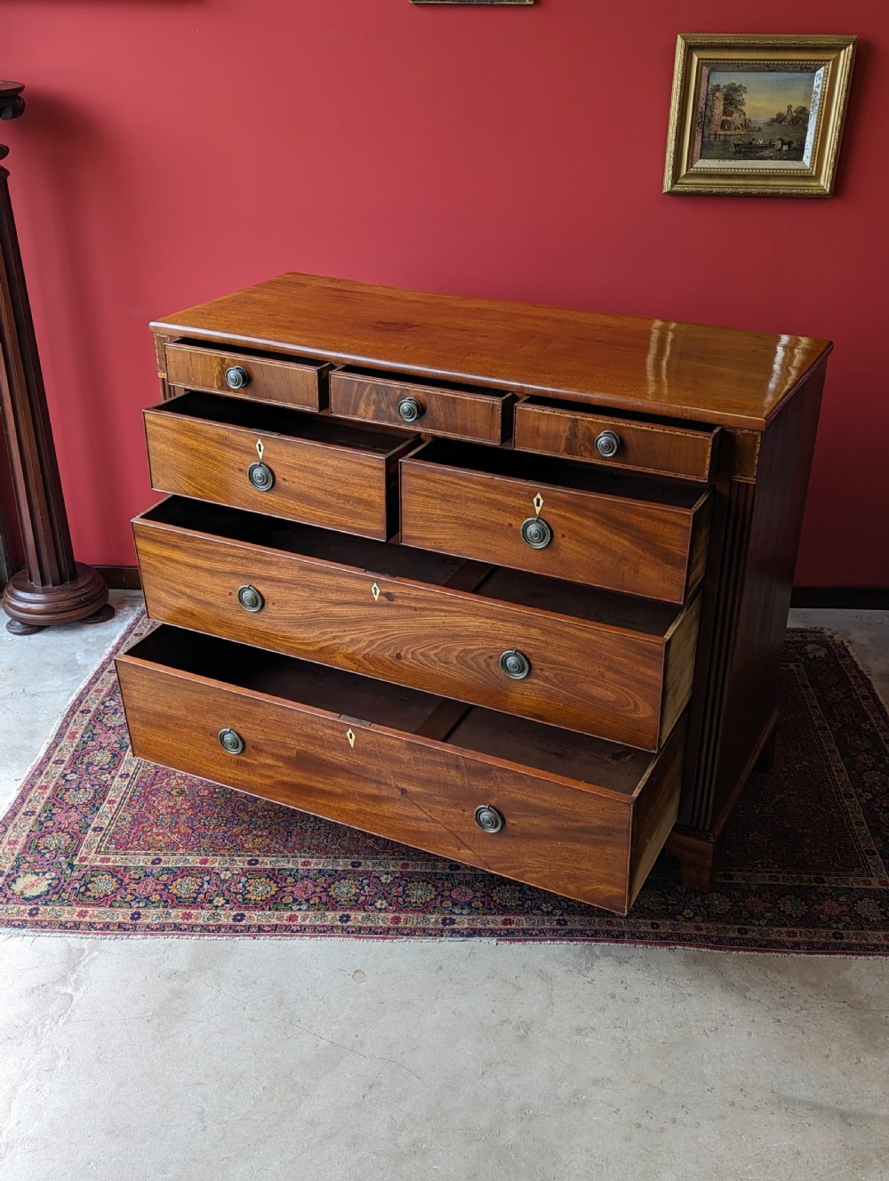 Antique Victorian Mahogany Chest of Drawers View VIII