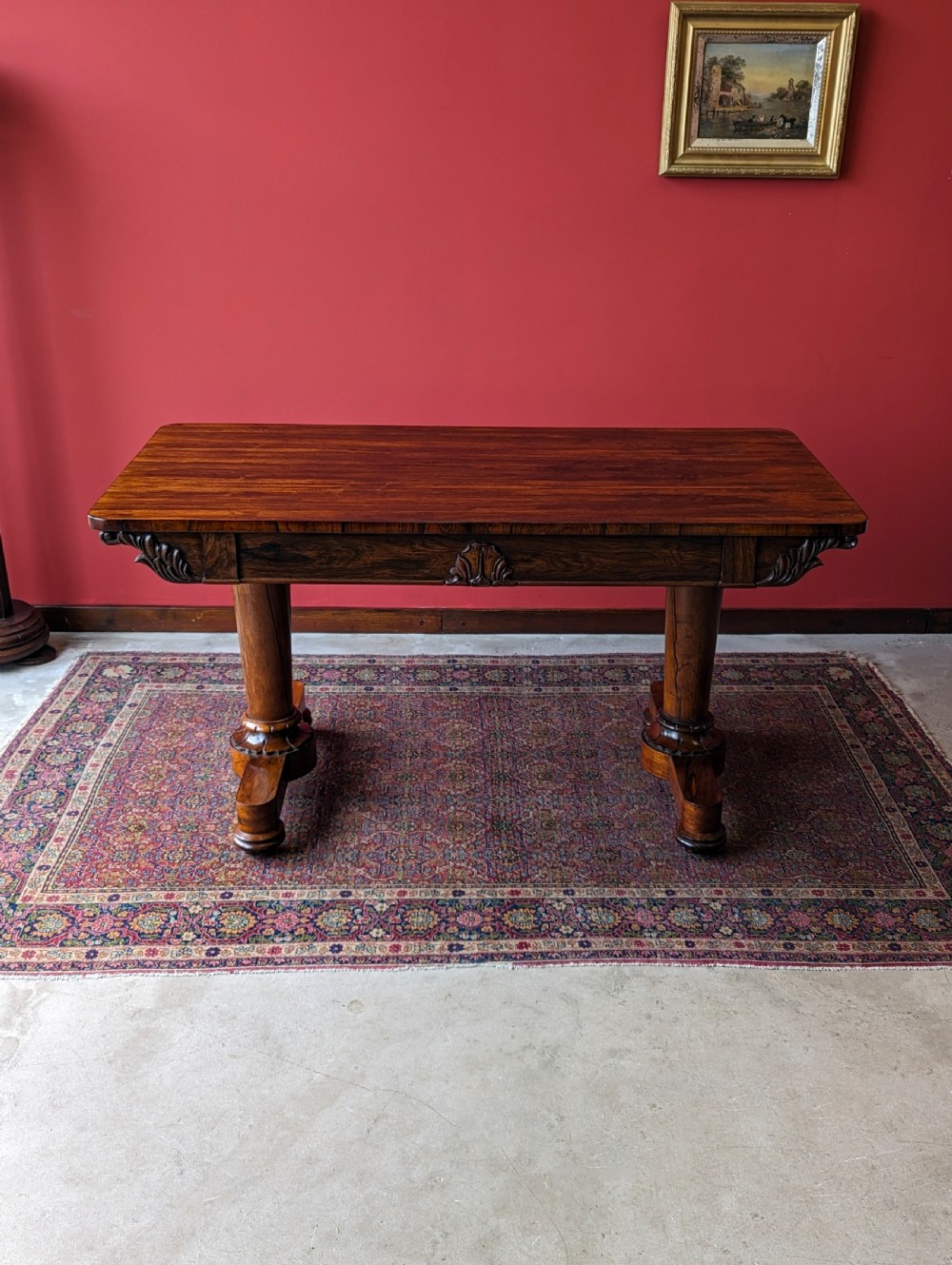 Antique Regency Period Rosewood Library Table / Centre Table View II