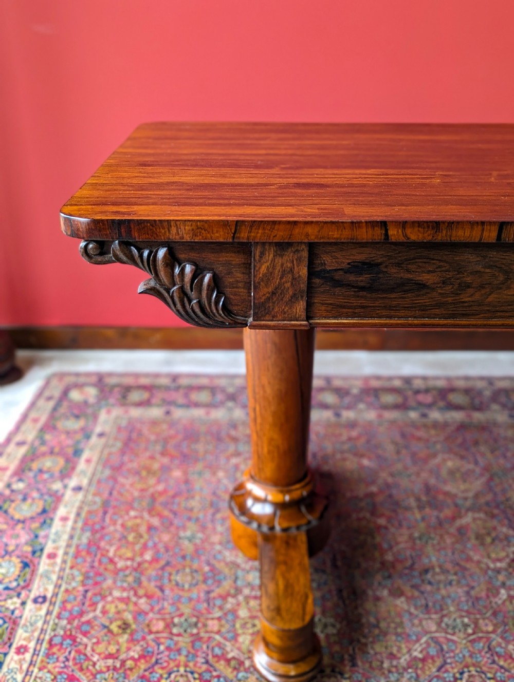 Antique Regency Period Rosewood Library Table / Centre Table View VI