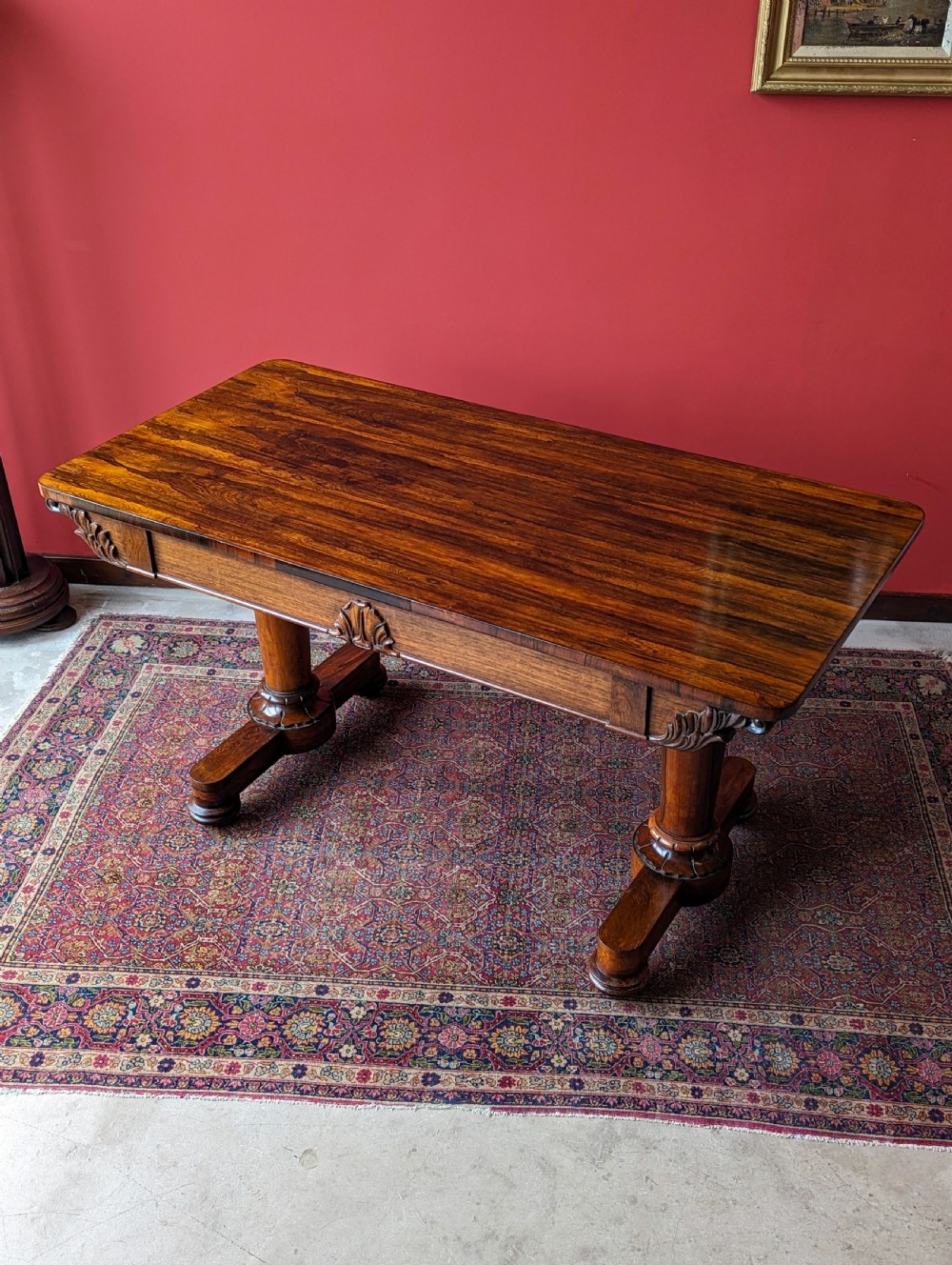 Antique Regency Period Rosewood Library Table / Centre Table View VII