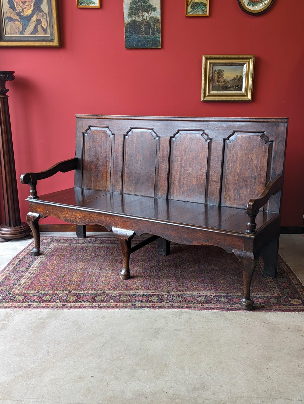 Antique Georgian Oak Settle