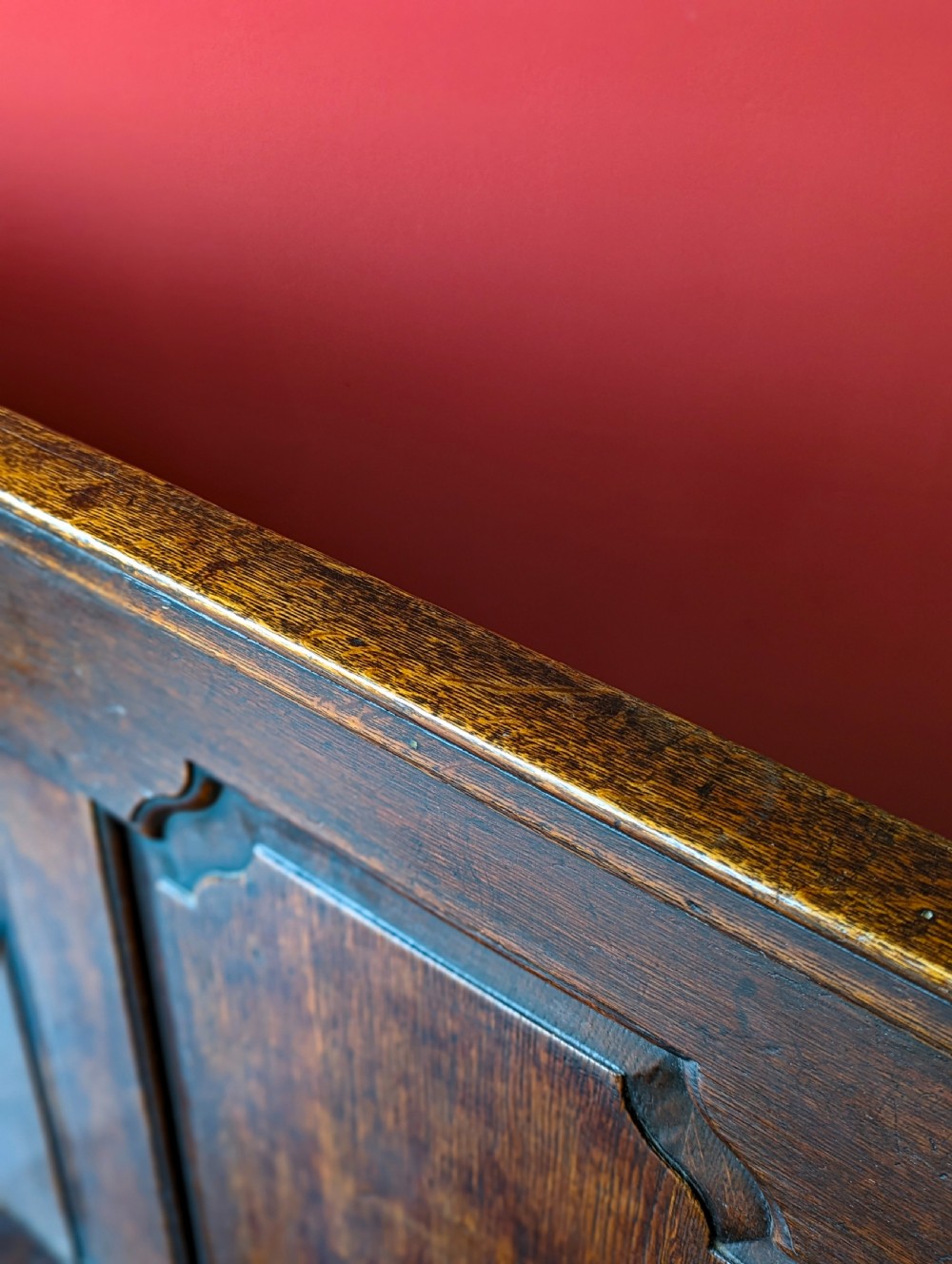 Antique Georgian Oak Settle View VIII