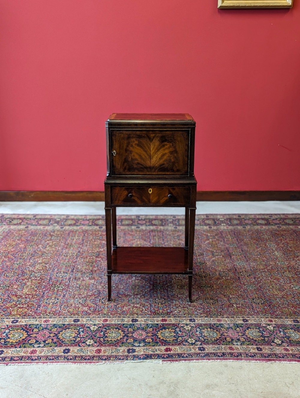 Antique Victorian Mahogany Bedside View II