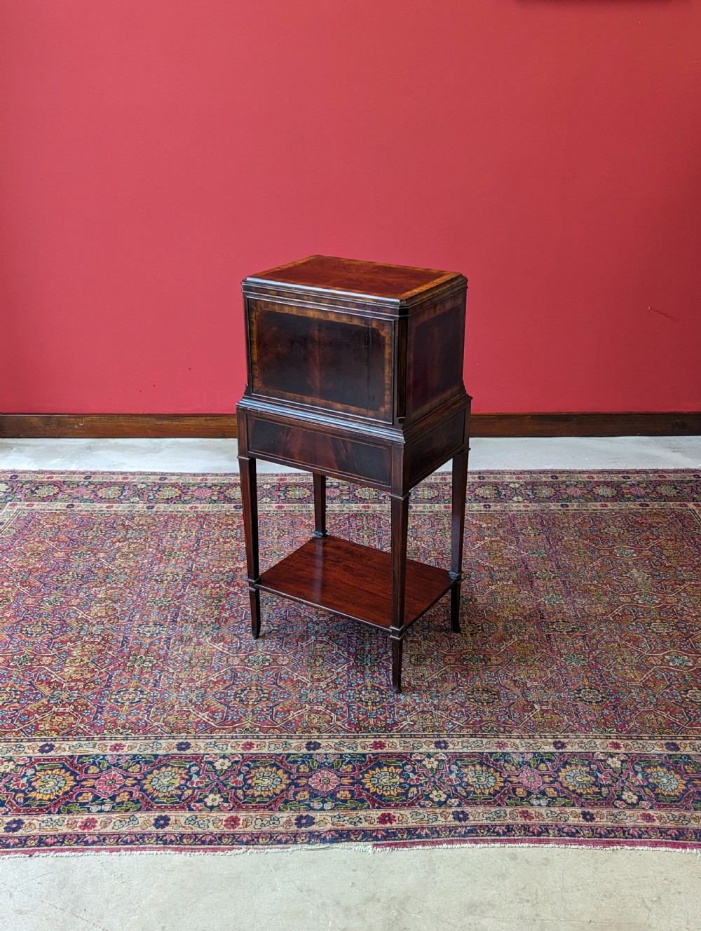 Antique Victorian Mahogany Bedside View VII