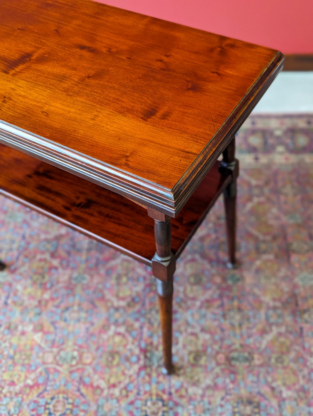 Antique Arts & Crafts Mahogany Fold over Card Table View III