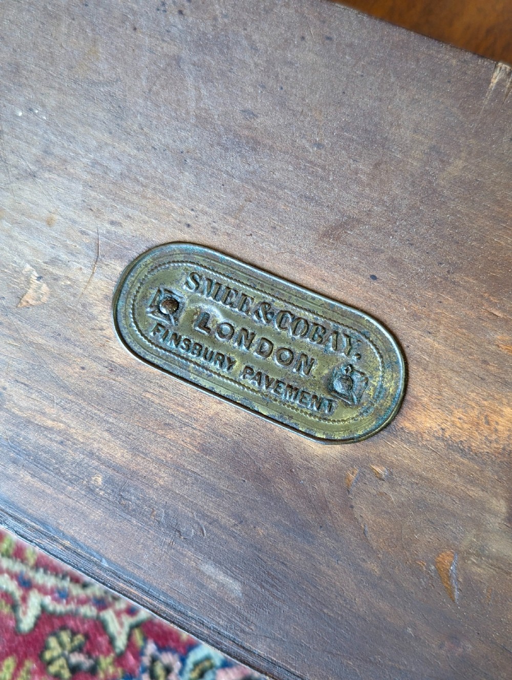 Antique Victorian Mahogany Green Leather Topped Library Table Desk View VII
