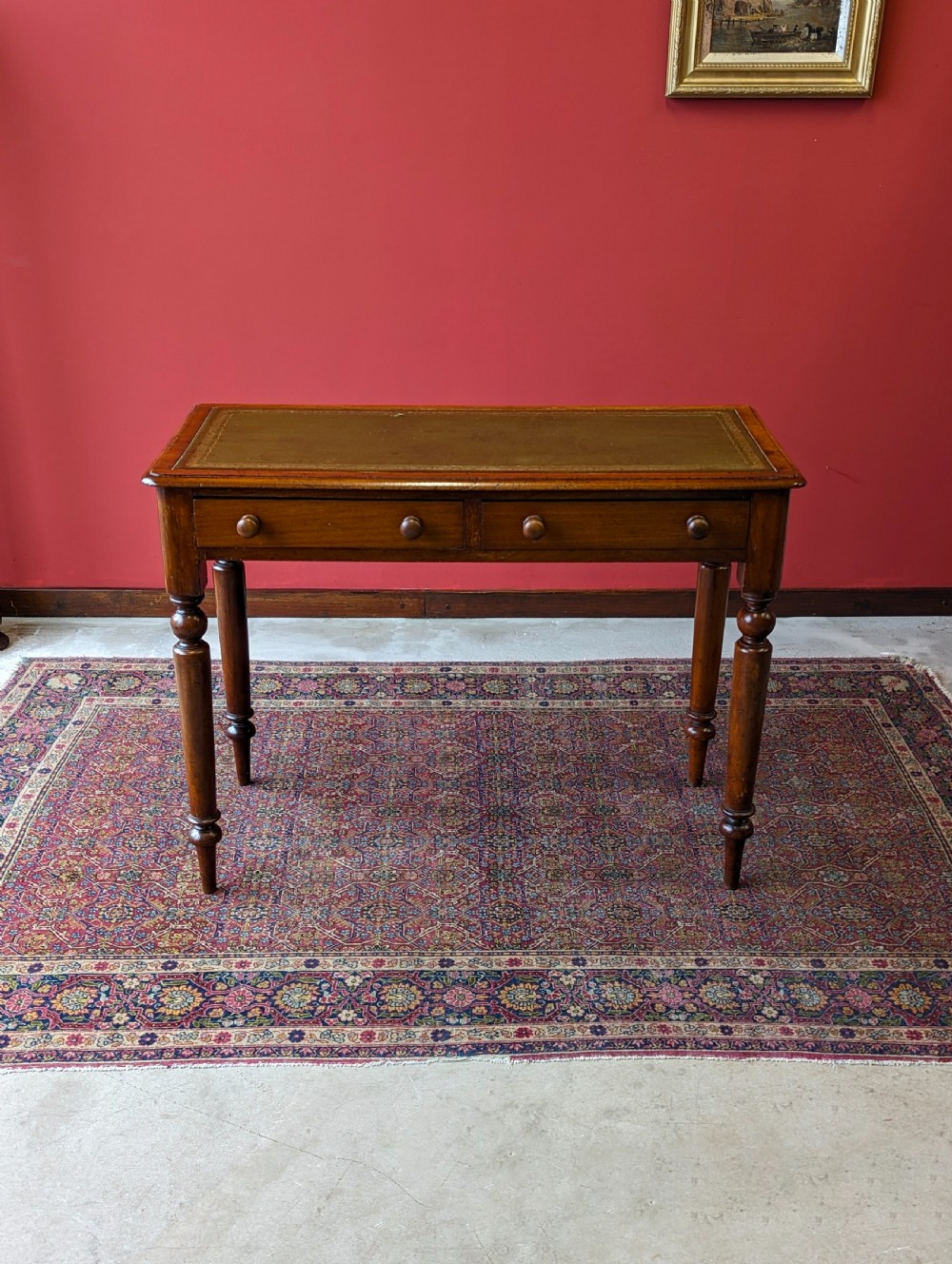 Antique Victorian Mahogany Writing Table View II