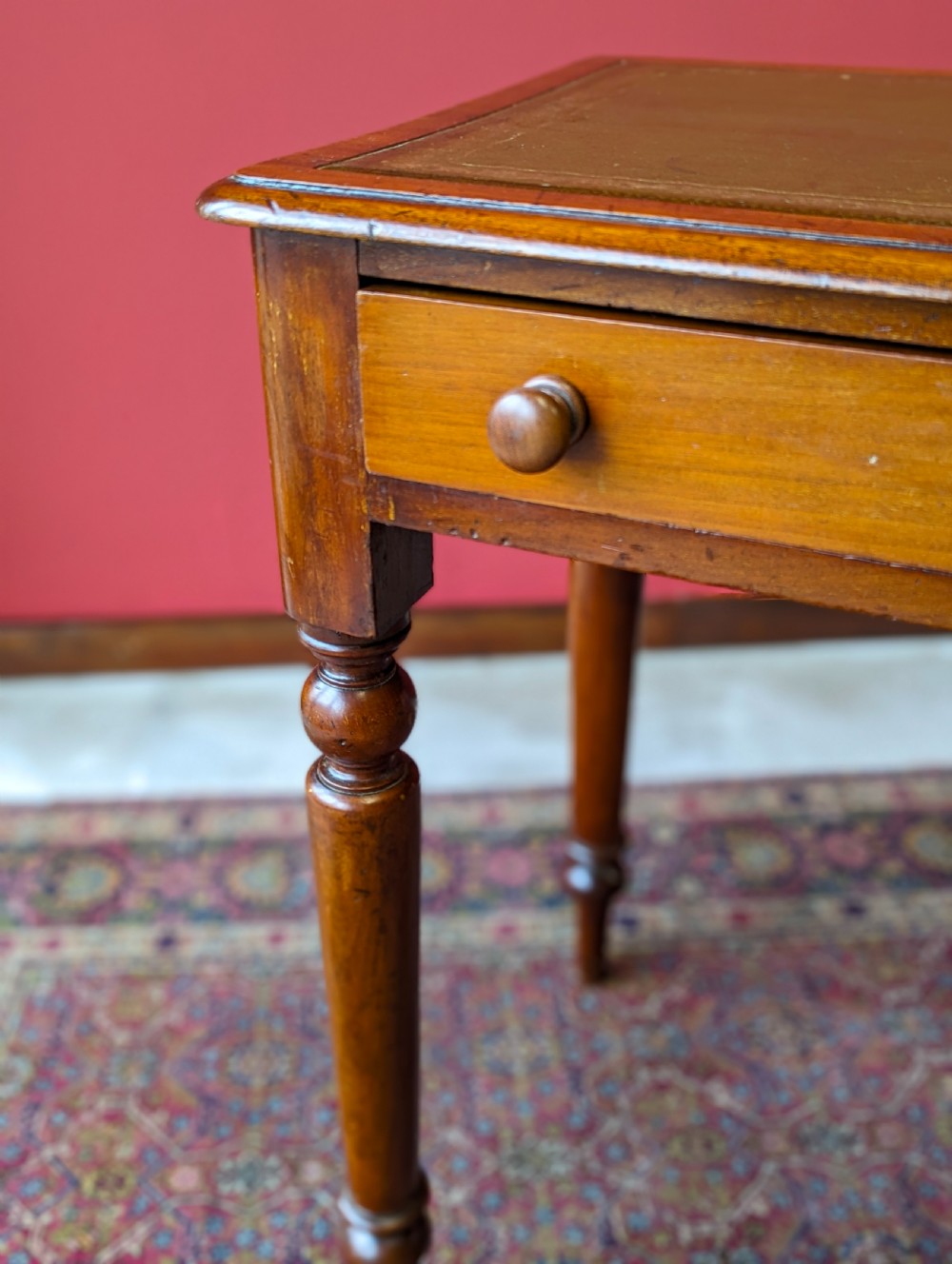 Antique Victorian Mahogany Writing Table View VI