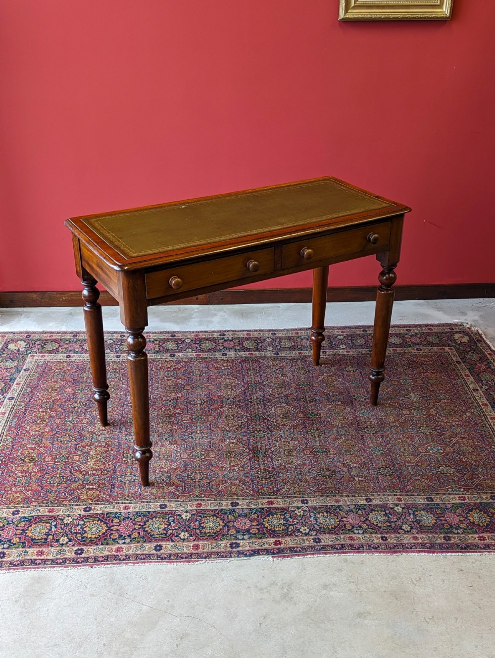 Antique Victorian Mahogany Writing Table View VII